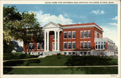 Gates Home for Deformed and Crippled Children Postcard