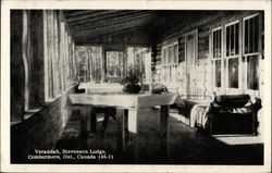 Verandah, Stevenson Lodge Postcard
