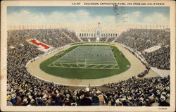 Coliseum, Exposition Park Los Angeles, CA Postcard Postcard