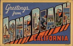 Greetings from Long Beach Postcard