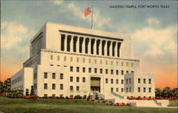 Masonic Temple Fort Worth, TX Postcard Postcard