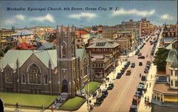 Methodist Episcopal Church, 8th Street Ocean City, NJ Postcard Postcard