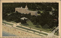 Edgewater Gulf Hotel, Midway Between Gulfport and Biloxi Postcard