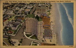 Villa Riviera, Pacific Coast Club and East Ocean Boulevard Apartments Long Beach, CA Postcard Postcard