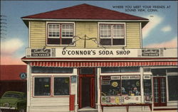 O'Connor's Soda Shop Sound View, CT Postcard Postcard