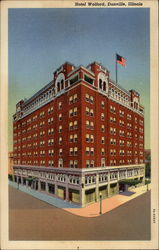 Hotel Wolford Danville, IL Postcard Postcard