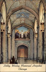 Wesley Memorial Hospital Chicago, IL Postcard Postcard