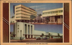 Radio City New Studios of CBS and NBC Hollywood, CA Postcard Postcard