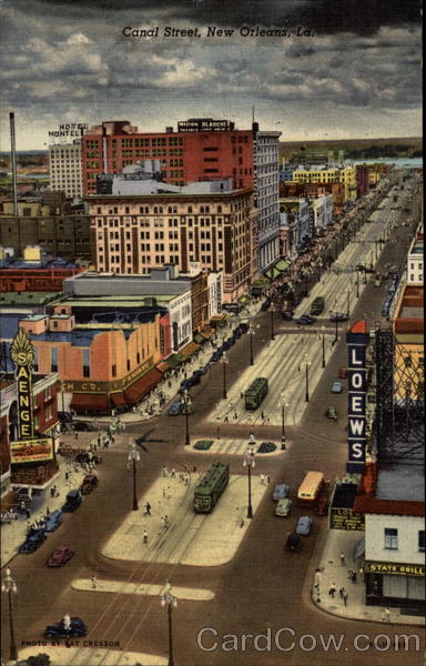 Canal Street in New Orleans Louisiana