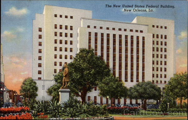 The New United States Federal Building New Orleans Louisiana