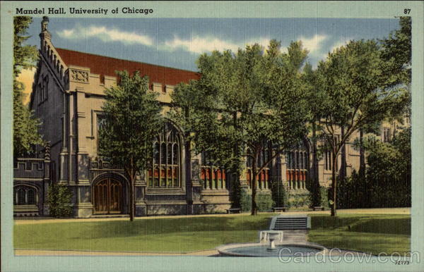 Mandel Hall, University of Chicago Illinois