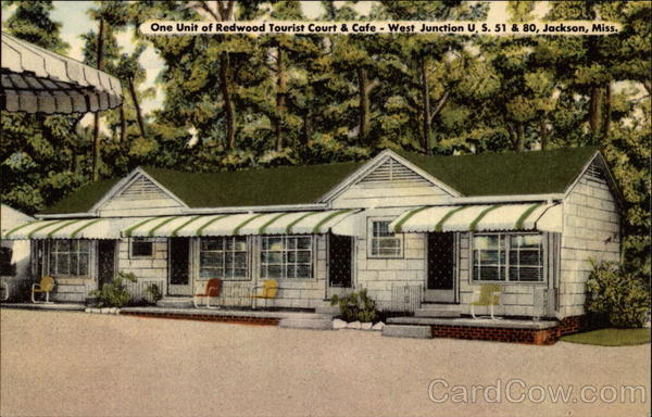 One Unit of Redwood Tourist Court & Cafe Jackson Mississippi