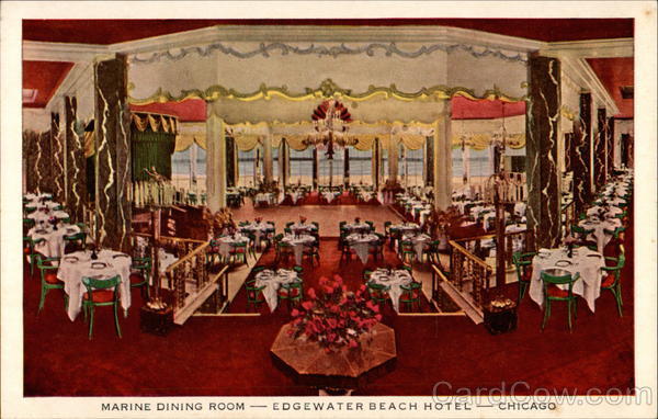 Marine Dining Room - Edgewater Beach Hotel Chicago Illinois
