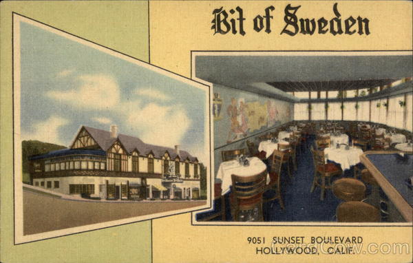Bit of Sweden - The West's Most Unique Restaurant for Smorgasboard and Fine Food Hollywood California