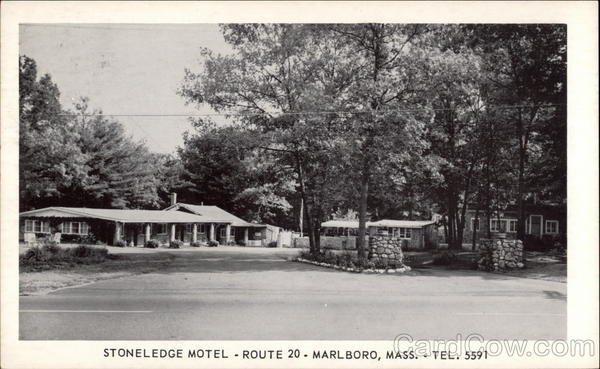 Stoneledge Motel - Route 20 - Tel. 5591 Marlboro Massachusetts