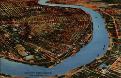 Mississippi River Crescent Postcard