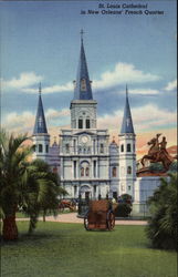 St. Louis Cathedral in New Orleans' French Quarter Postcard