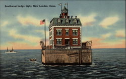 Southwest Lodge Light Postcard