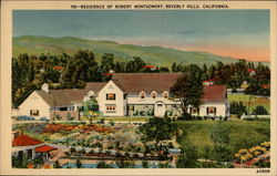 Residence of Robert Montgomery Beverly Hills, CA Postcard Postcard
