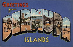 Greetings from the Bermuda Islands Postcard