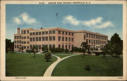 Senior High School Greenville, SC Postcard Postcard