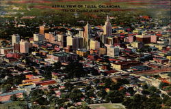 Aerial view of Tulsa, Oklahoma Postcard