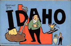 Greetings from Idaho Postcard