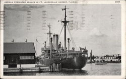 German Freighter Arauca Fort Lauderdale, FL Postcard Postcard