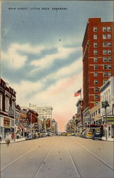 Main Street Little Rock, AR Postcard Postcard
