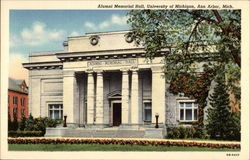 Alumni Memorial Hall, University of Michigan Postcard