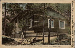 Tamarack Cottage - The "Minnowbrook" Fourth Lake Old Forge, NY Postcard Postcard