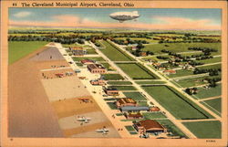 Cleveland Municipal Airport Postcard