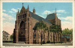 Scottish Rite Cathedral Peoria, IL Postcard Postcard