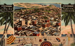 St. Petersburg Florida, Year Round Resort City Postcard