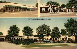 Tod's Motor Court Postcard