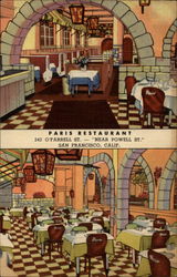 Paris Restaurant - Near Powell Street Postcard