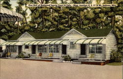 One Unit of Redwood Tourist Court & Cafe Jackson, MS Postcard Postcard