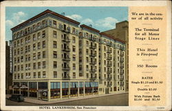 Hotel Lankershim Postcard