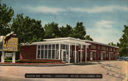 Show-Me Motel Columbia, MO Postcard Postcard