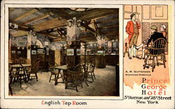 English Tap Room, Prince George Hotel Postcard