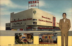 Webb's City, World's Most Unusual Drug Store Postcard