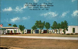 Joy Court & Service Station East Vaughn, NM Postcard Postcard