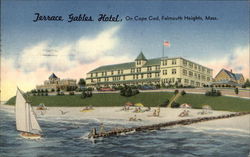 Terrace Gables Hotel, On Cape Cod Falmouth Heights, MA Postcard Postcard