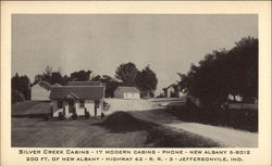 Silver Creek Cabins Jeffersonville, IN Postcard Postcard