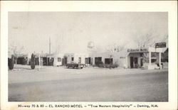 El Rancho Motel - "True Western Hospitality" Deming, NM Postcard Postcard