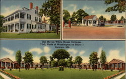 Del Haven White House Cottages Postcard