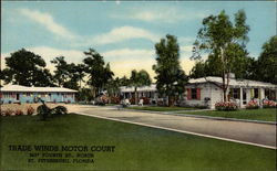 Trade Winds Motor Court Postcard