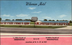 Wilsonian Motel Greenwood, IN Postcard Postcard