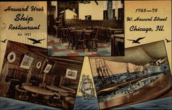 Howard Ure's Ship Restaurant Chicago, IL Postcard Postcard