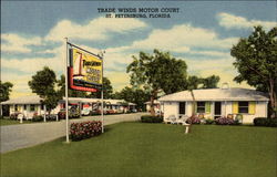 Trade Winds Motor Court St. Petersburg, FL Postcard Postcard